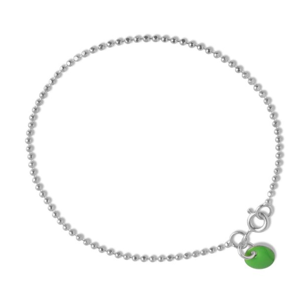 Enamel Copenhagen Armbnd Ball Chain Green B16S