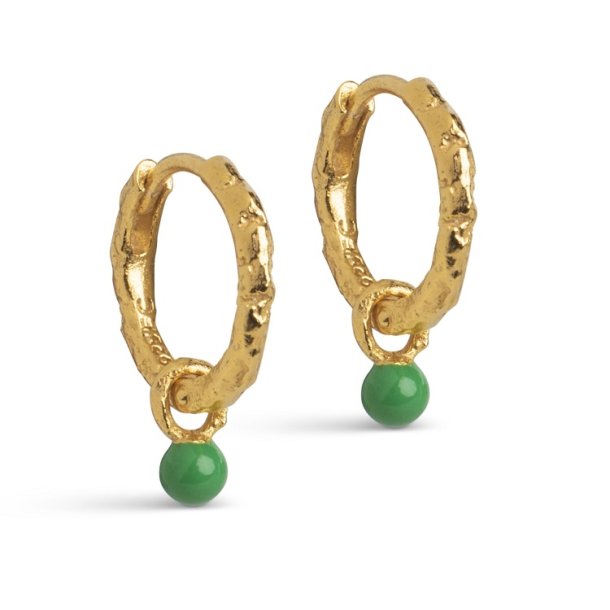 Enamel Bella Hoops E245GMgrassgreen