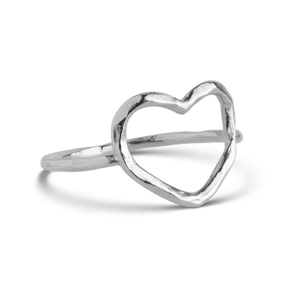 Enamel Organic Heart ring R87SM