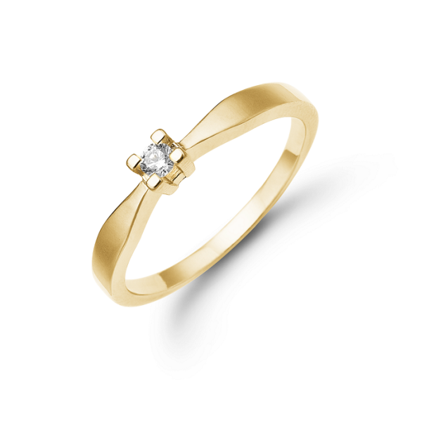 Eternity by Aagaard 14 kt ring med 0,10 ct.