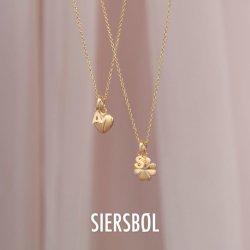 Siersbl - 14 kt. guld bogstav - M