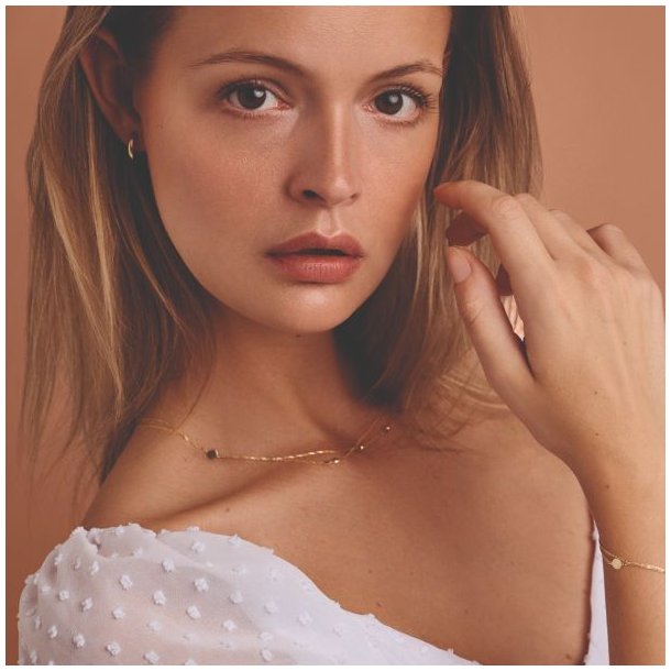 Melfia halskde 14 karat guld dobbelt kde 2306 111F