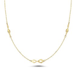 Melfia halskde 14 karat guld med uendelighedstegn 2305 111F