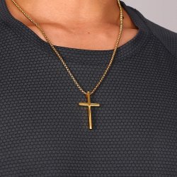 Halskde stl med kors 102029