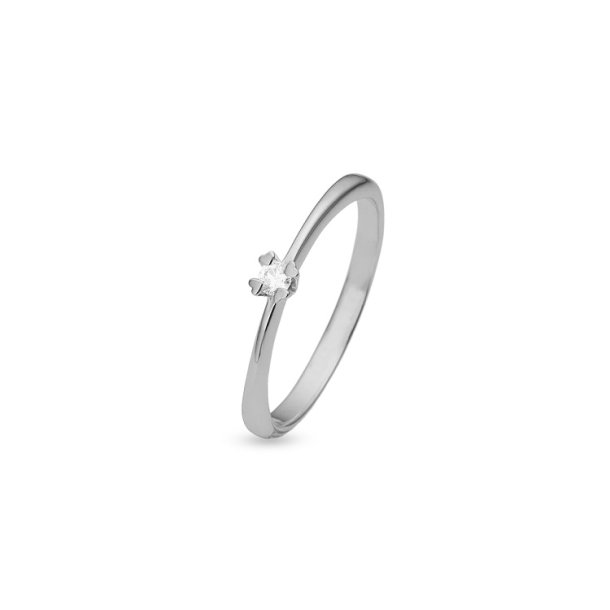 Mary slv ring 0,05 ct. labgrown diamant 21647705