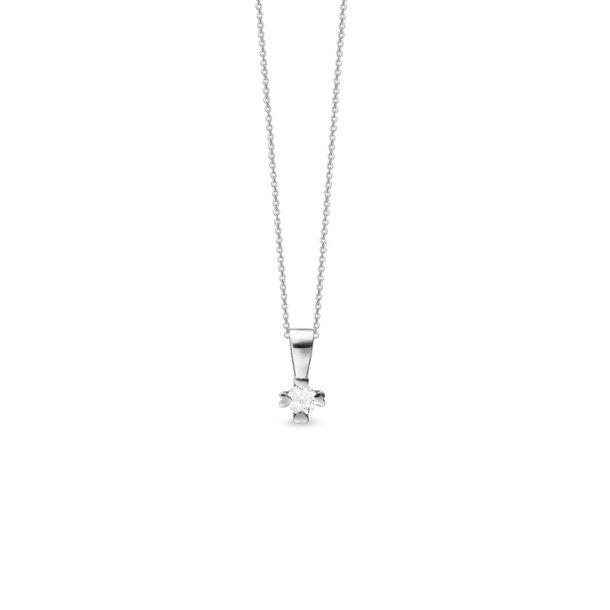 Mary slv vedhng 0,05 ct. labgrown diamant 21847705