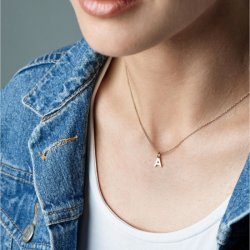 Nuran Bogstav 14 kt. guld "C" med 0,005ct. V2200-C