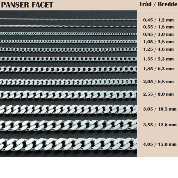 BNH Slv Panser halskde SP04538F