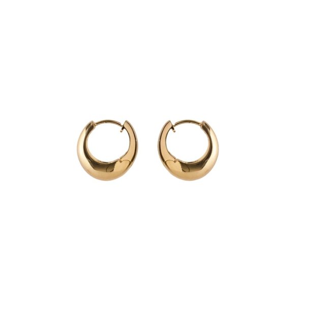 Pernille Corydon Mini Globe Huggies hoops E-405-GP