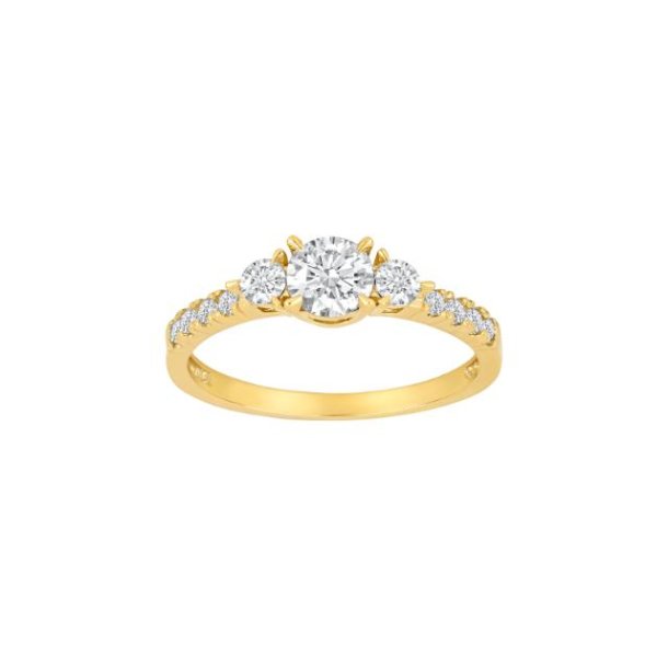 Siersbl ring guld 8 kt. 142 2119CZ3