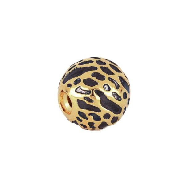 Siersbl Shape - Ls forgyldt kugle Leopard