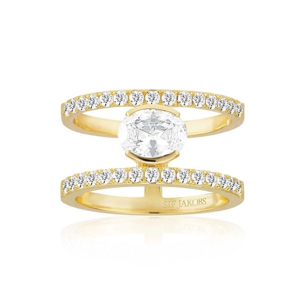 Sif Jakobs Ellisse Carezza Grande ring SJ-R2358-CZ-YG