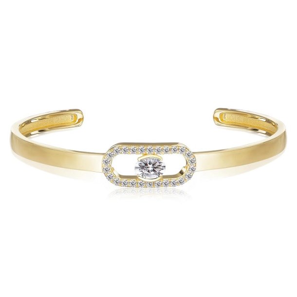 Sif Jakobs Ellisse Carezza Bangle SJ-BG2360-CZ-YG