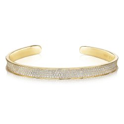Sif Jakobs Feline Concavo Bangle SJ-BG2392-CZ-YG