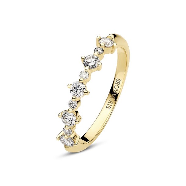 Sif Jakobs Brina ring 14 kt guld 0.50 ct. labgrown diamant SJ-R2535-WD-YG