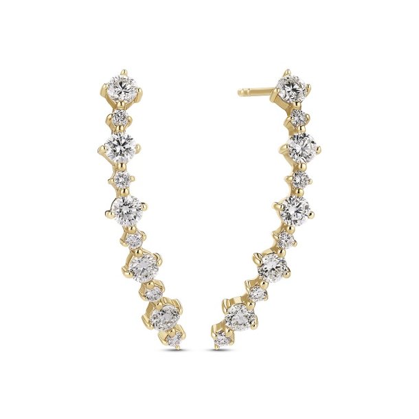 Sif Jakobs Brina Lungo Piccolo reringe 14 kt guld 1.01 ct. labgrown diamant SJ-E2540-WD-YG