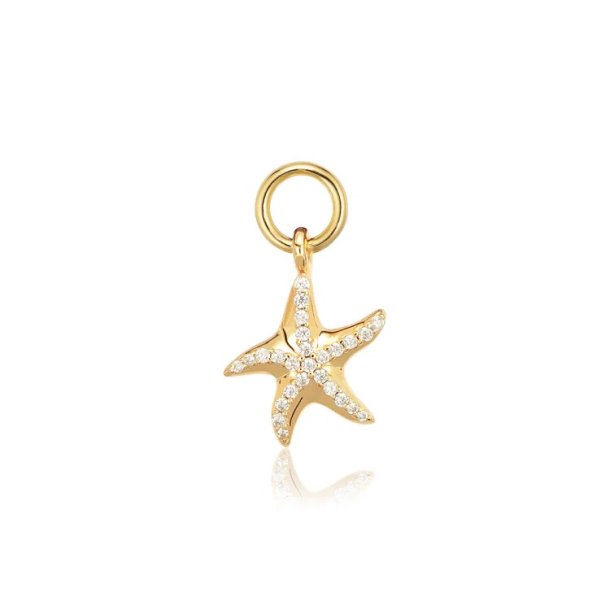 Sif Jakobs Stella Marina Hoop Charm vedhng SJ-CH2384-CZ-YG