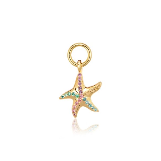 Sif Jakobs Stella Marina Hoop Charm vedhng SJ-CH2384-XCZ-YG