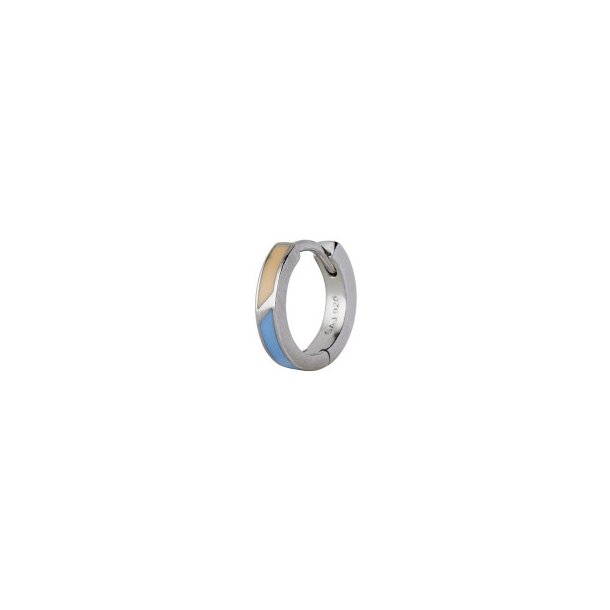 Stine A- Petit Circus Huggie Blue &amp; Pale Peach rering