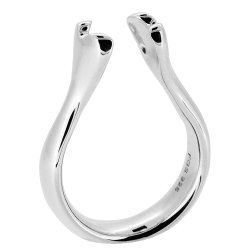 Unika ring slv incl. 3 delstene