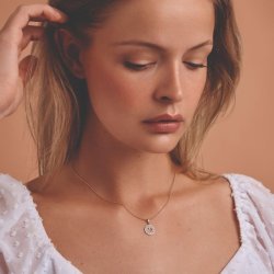 Melfia vedhng 14 karat guld cirkel hjerte 2319 212F