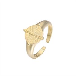 "Demi" ring forgyldt slv justerbar