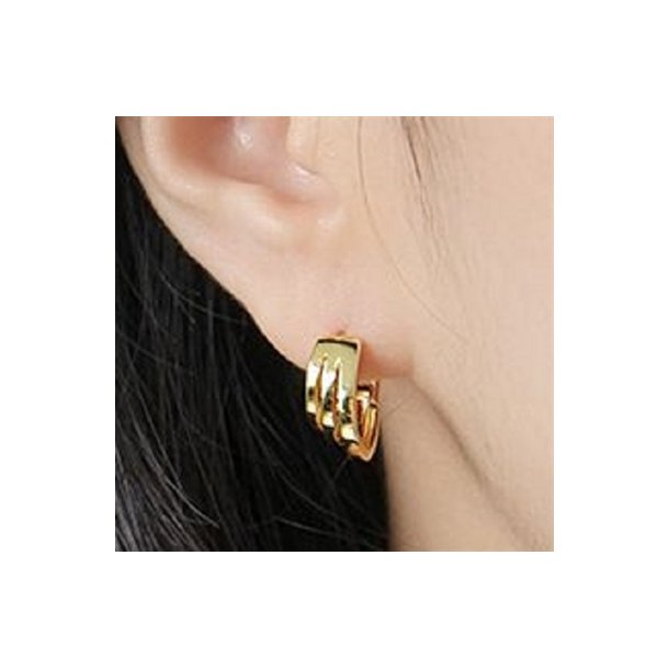 "Chioma" reringe forgyldt slv 