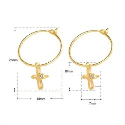 "Cross" reringe slv eller forgyldt